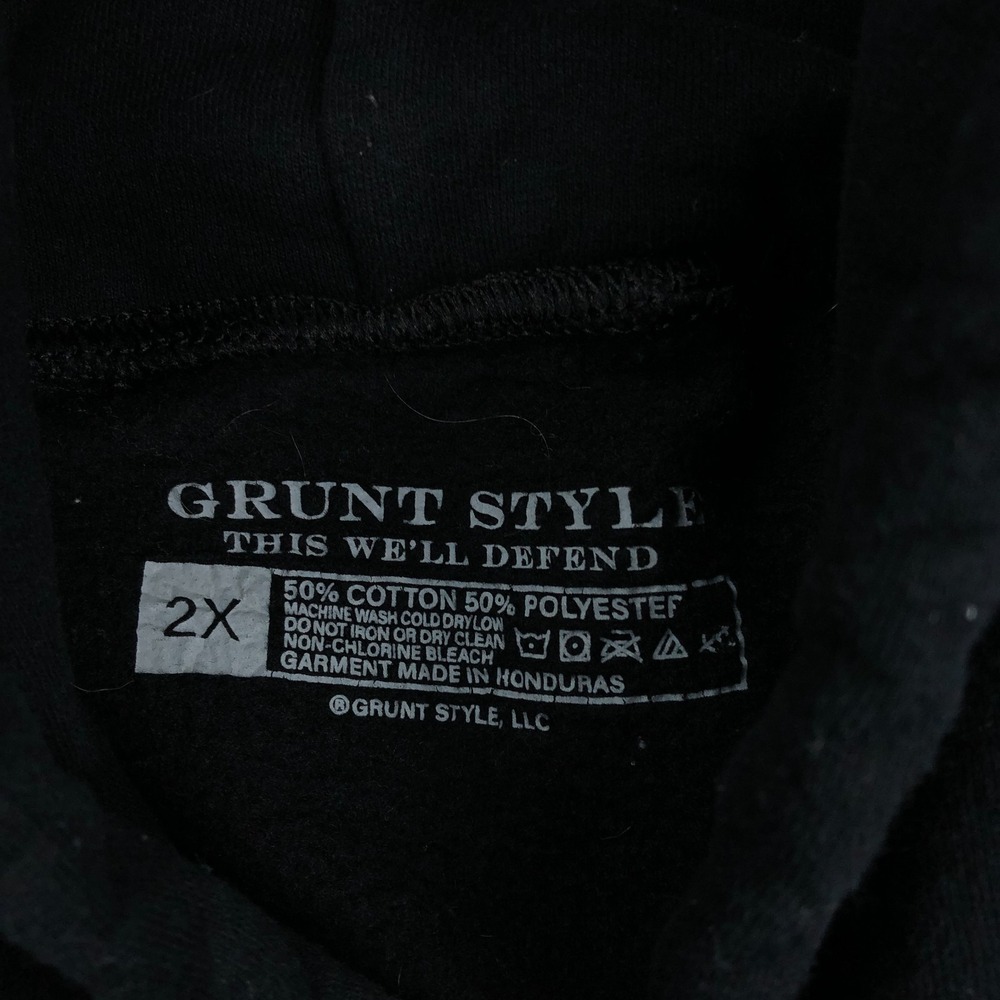 Grunt Style Hoodie Mens 2X Size Matters Sweatshirt 2A - Picture 5 of 7
